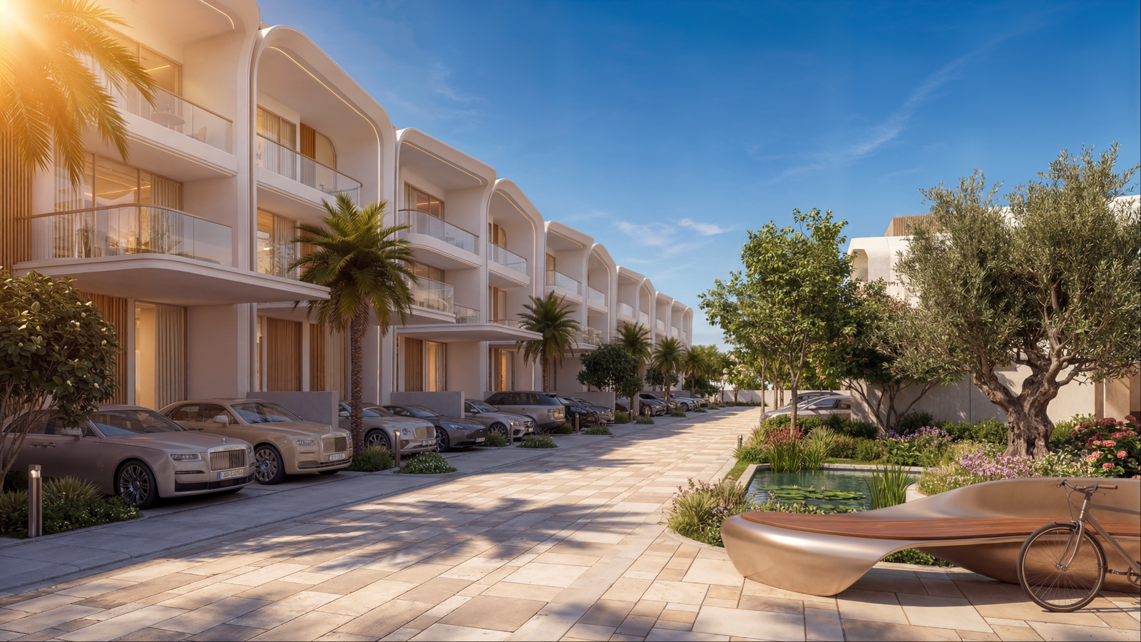 7 Introducing Greenz — a premium gated community of townhouses and villas in Dubai International Academic City, close to Dubai Silicon Oasis.