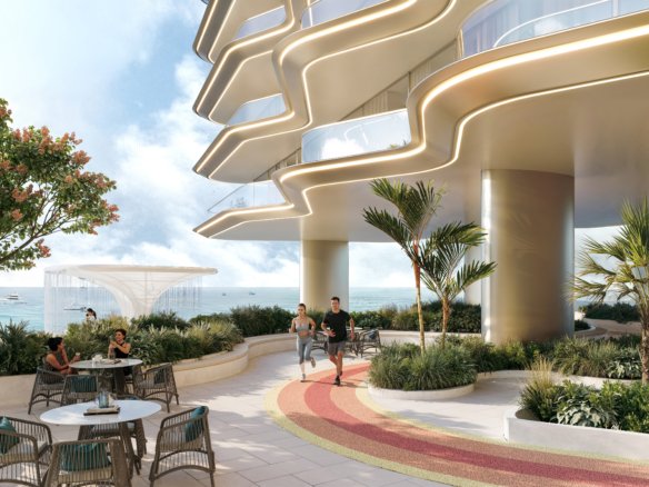 Introducing Breez — a spectacular 60-floor waterfront residential tower in Dubai Maritime City, offering fully furnished oceanfront homes and 40+ resort-style amenities