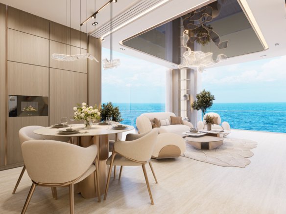 Introducing Breez — a spectacular 60-floor waterfront residential tower in Dubai Maritime City, offering fully furnished oceanfront homes and 40+ resort-style amenities