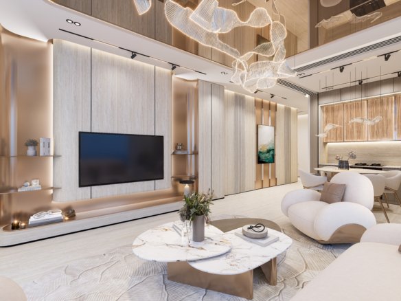 Introducing Breez — a spectacular 60-floor waterfront residential tower in Dubai Maritime City, offering fully furnished oceanfront homes and 40+ resort-style amenities